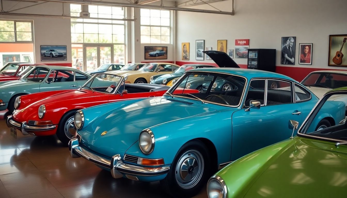 Een vintage Spaanse autotentoonstelling met minder bekende merken.